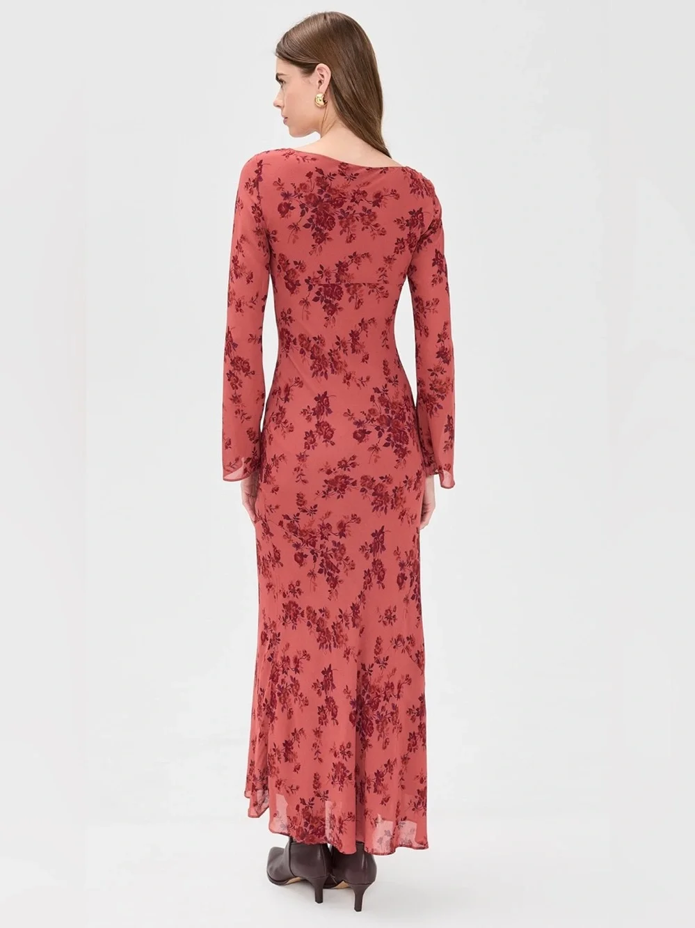 NWT Reformation Esra Long Sleeve Floral Maxi Dress